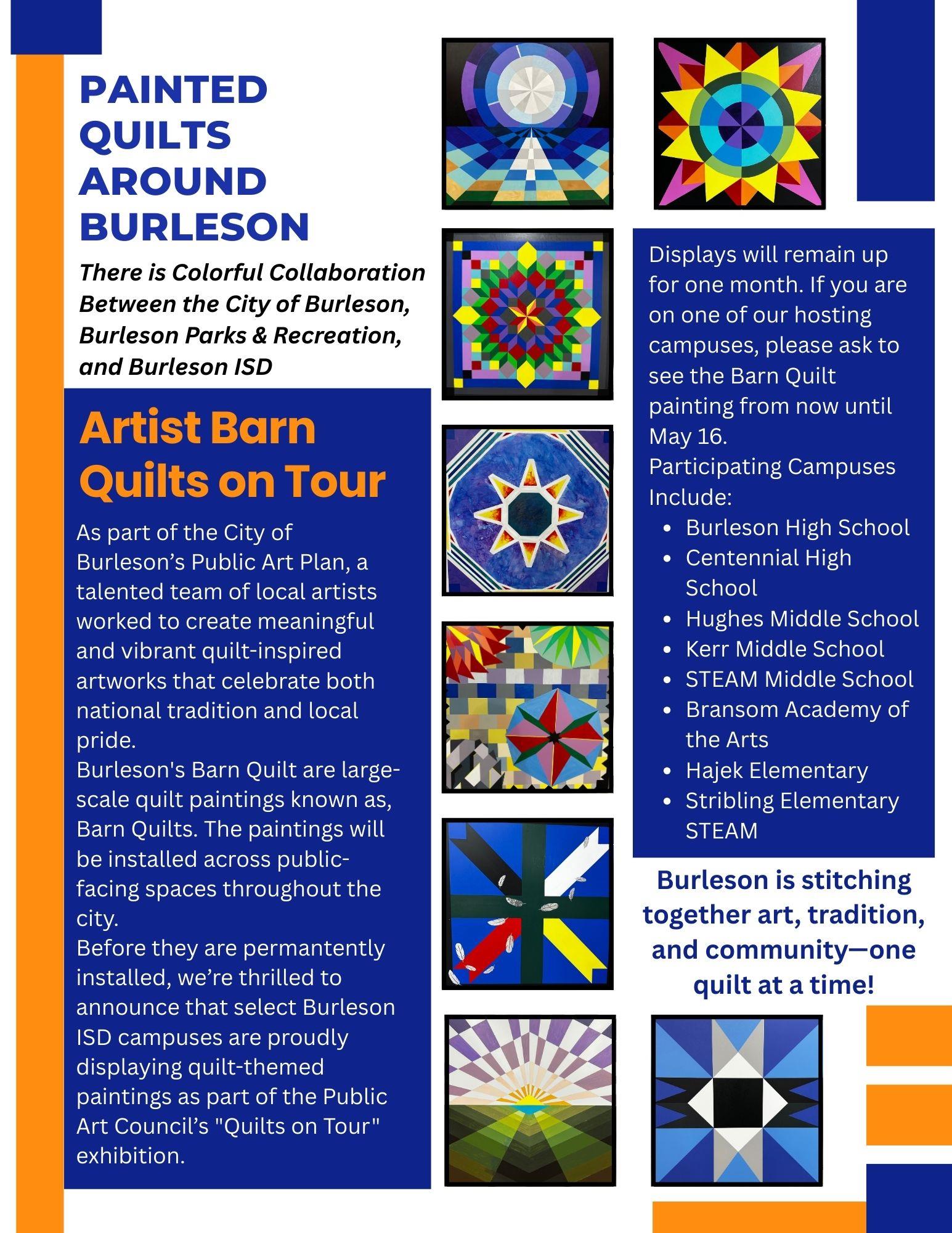  Burleson's Public Art Initiative - Painted Barn Quilts
